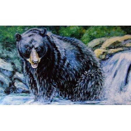 H2H Black Bear Doormat Rug - 18 x 30 in. H2986592